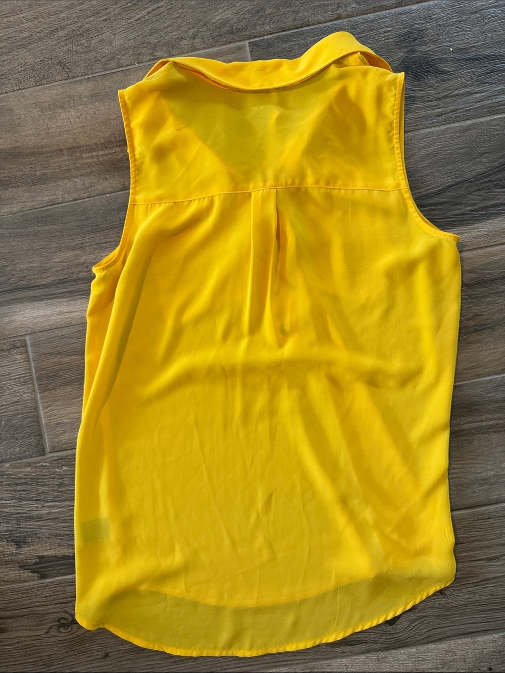 BCX Bright Yellow Lace-Up Sleeveless Camisole - Picture 3 of 3
